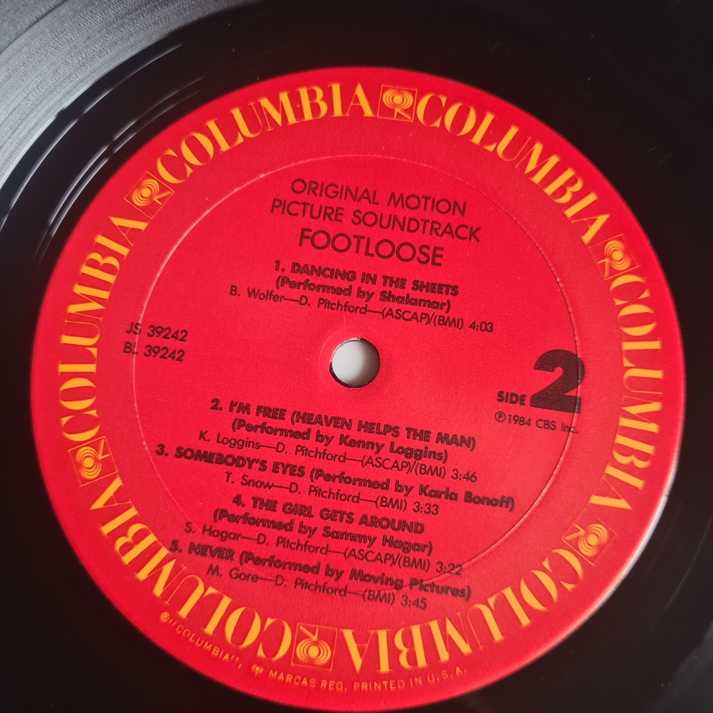 Footloose – Original Soundtrack From The Motion Picture - 1984 (USA Pressing) - Vinyl Record LP