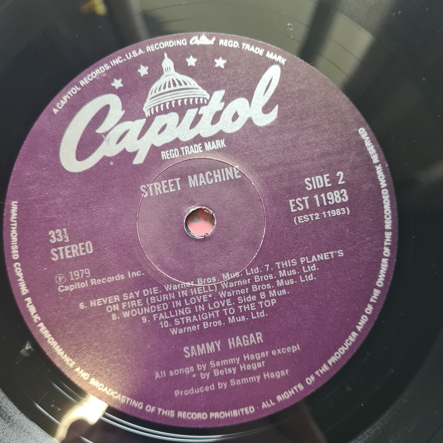 Sammy Hagar – Street Machine - 1979 (1st UK Pressing) - Vinyl Record LP