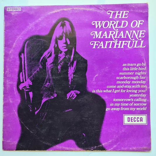Marianne Faithfull – The World Of Marianne Faithfull - 1969 - Vinyl Record LP