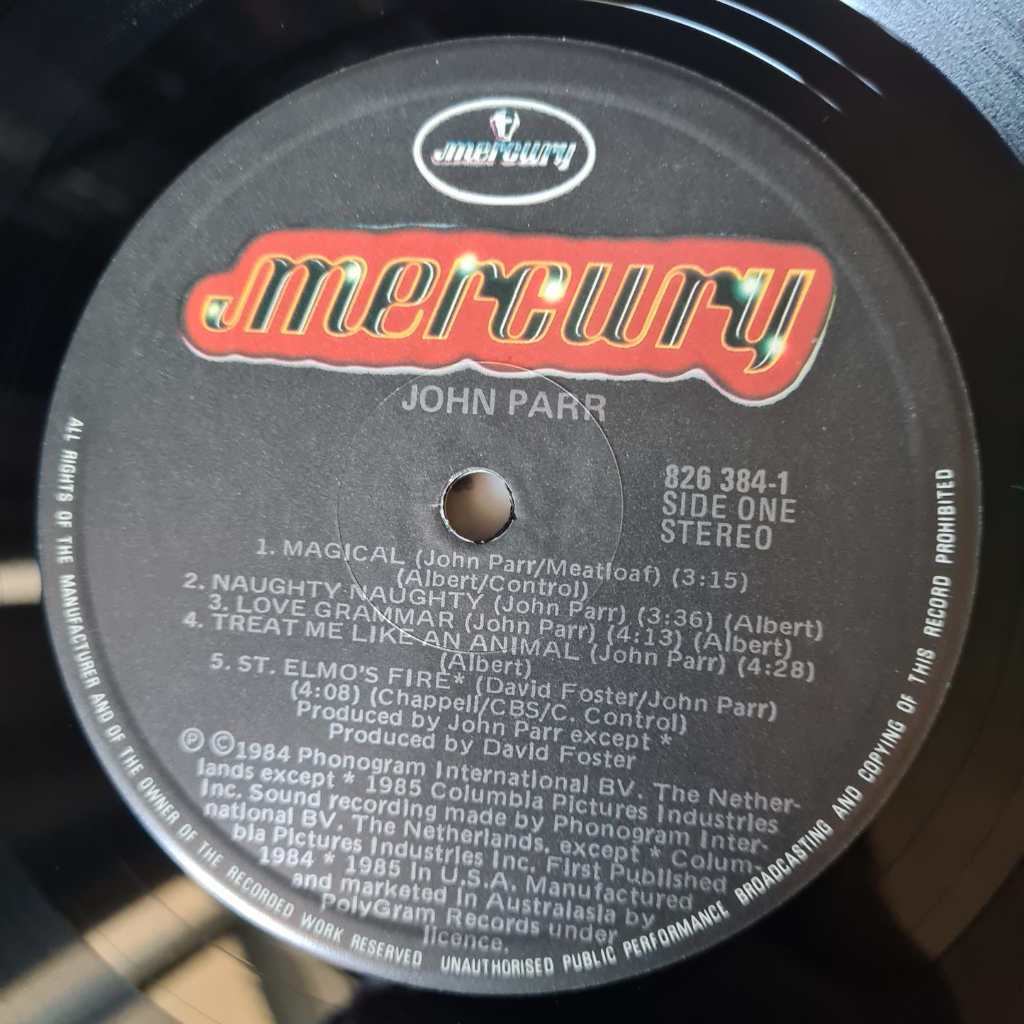 John Parr – John Parr (St. Elmos Fire) - 1985 - Vinyl Record LP