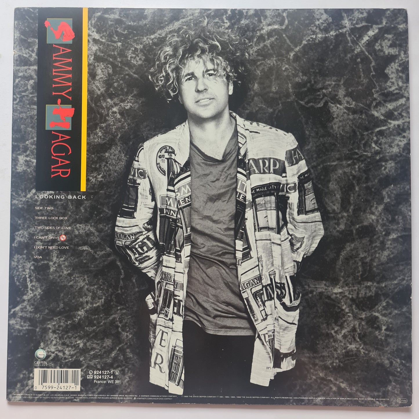 Sammy Hagar (Van Halen) – Looking Back - 1986 (Europe Pressing) - Vinyl Record LP