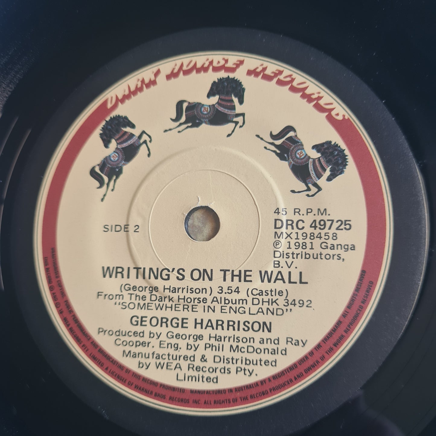 George Harrison (The Beatles) – All Those Years Ago - 1981 - Vinyl Record 7" Single - 45 RPM