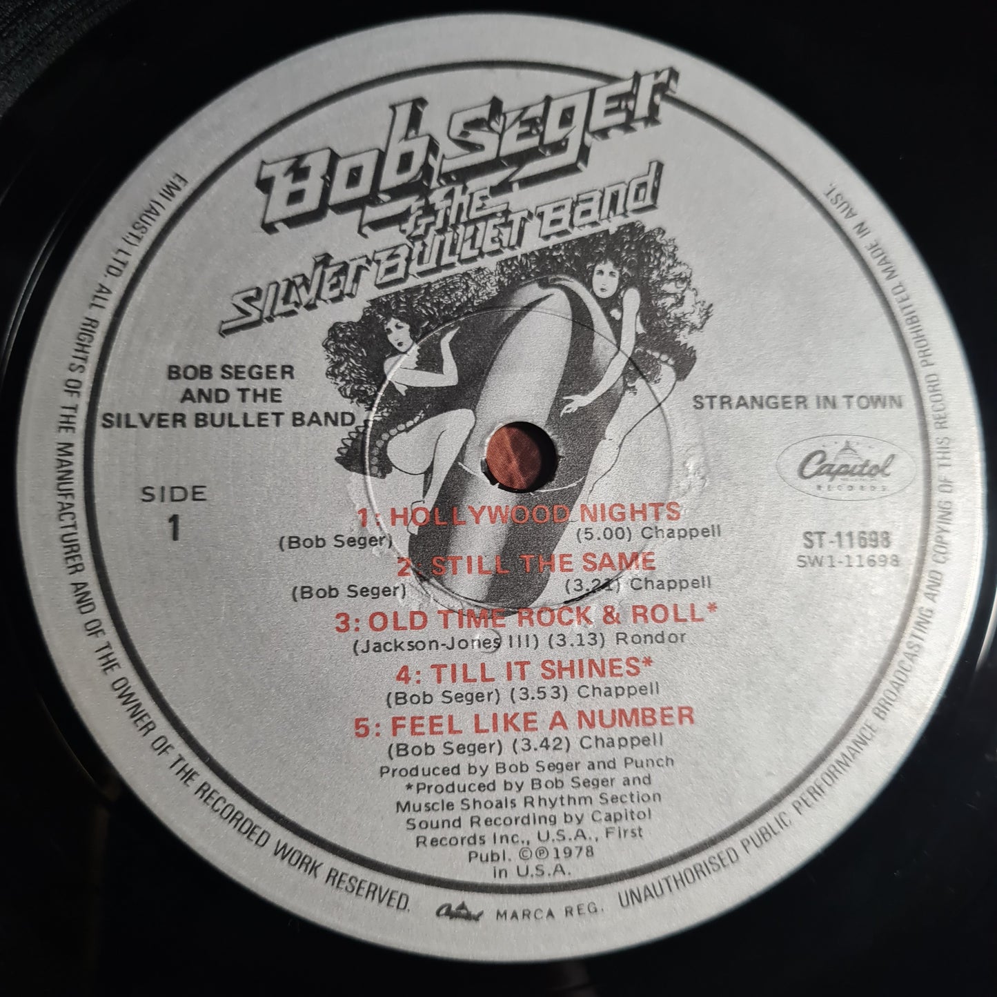 Bob Seger & The Silver Bullet Band – Stranger In Town - 1978 - Vinyl Record LP