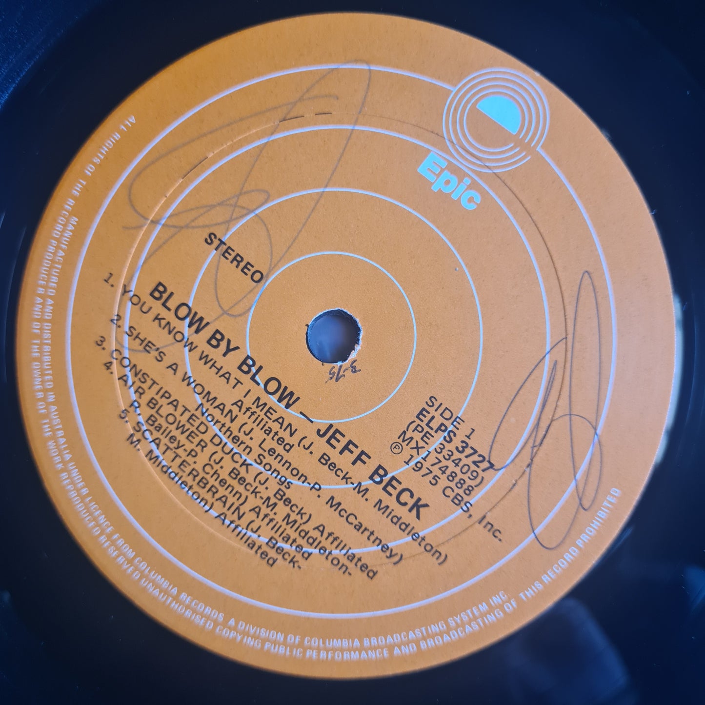 Jeff Beck – Blow By Blow - 1975 - Vinyl Record LP