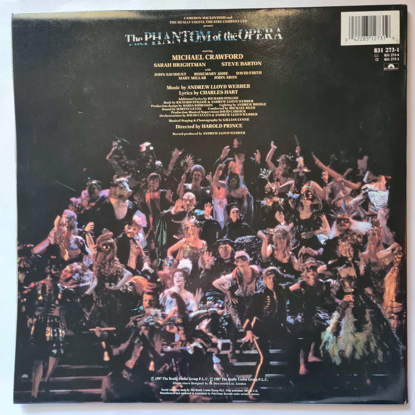 The Phantom Of The Opera – Andrew Lloyd Webber: The Original London Cast- 1987 (2LP Gatefold) - Vinyl Record
