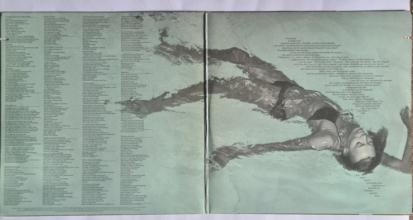 Joni Mitchell – The Hissing Of Summer Lawns - 1975 (USA Pressing) - Vinyl Record LP