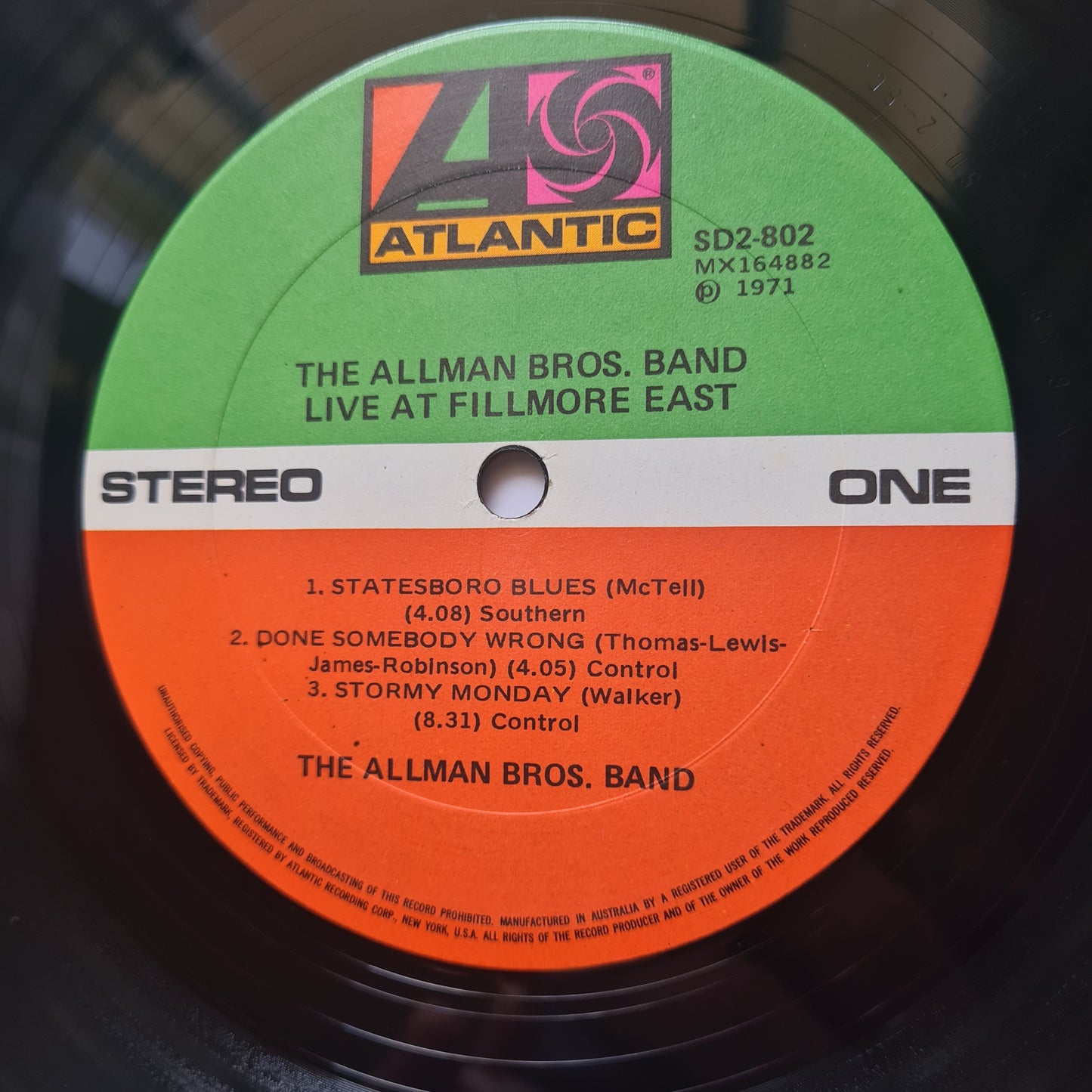 The Allman Brothers Band – The Allman Brothers Band At Fillmore East - 1971 - Vinyl Record 2LP (EX)