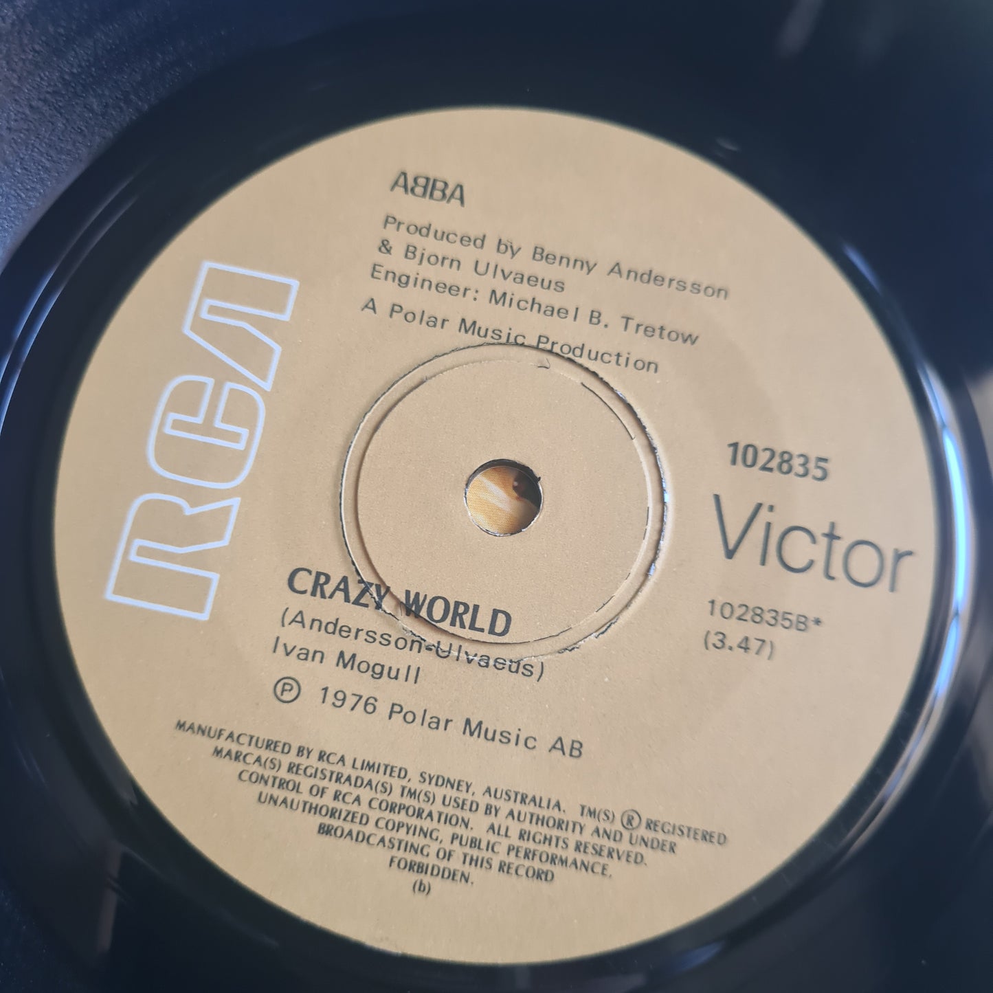 ABBA - Money, Money, Money - 1976 - Vinyl Record 7" Single - 45 RPM (Near Mint)