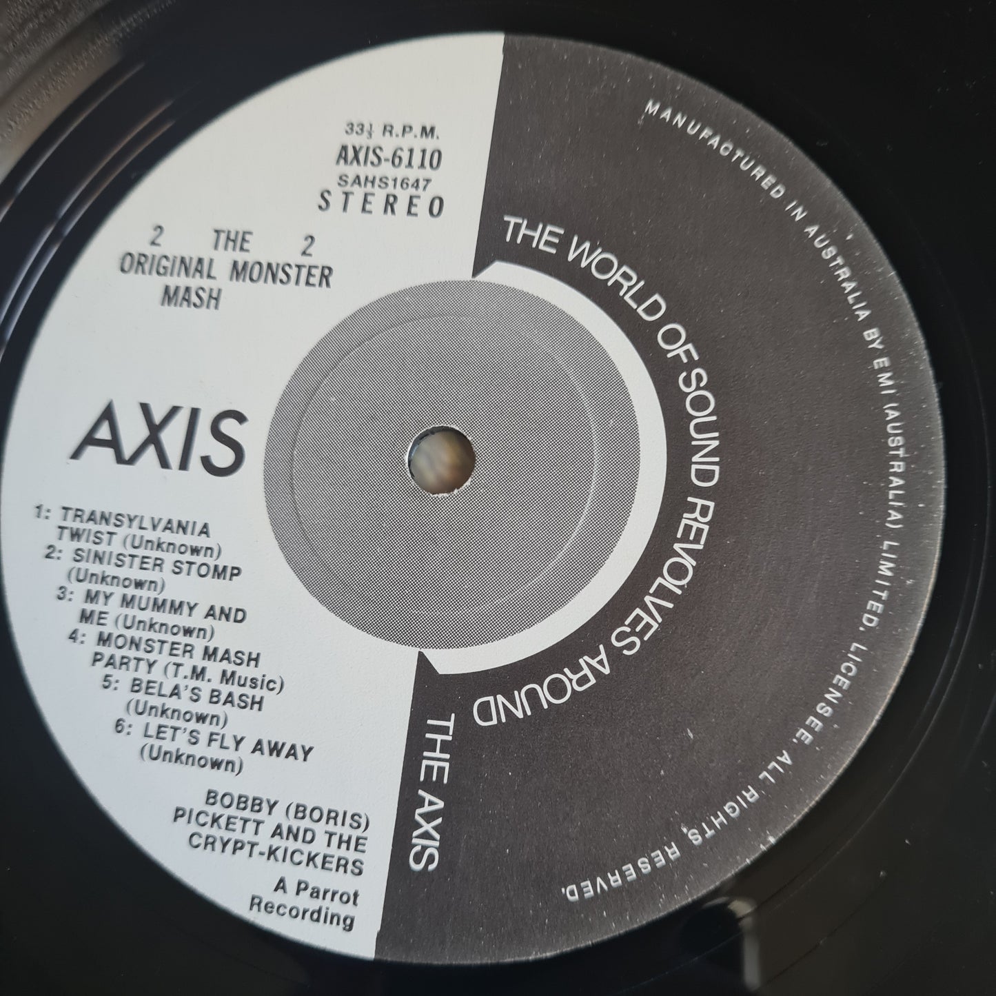 Bobby (Boris) Pickett And The Crypt-Kickers  – The Original Monster Mash - 1973 - Vinyl Record LP