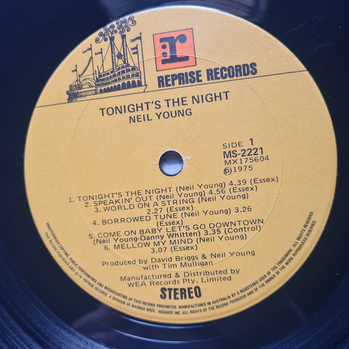 Neil Young – Tonight's The Night - 1975 (Gatefold) - Vinyl Record LP