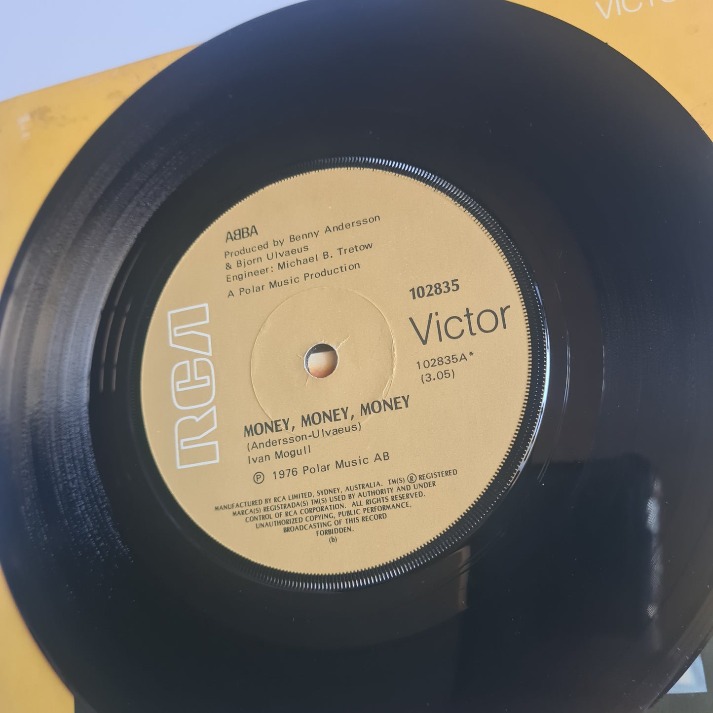 ABBA - Money, Money, Money - 1976 - Vinyl Record 7" Single - 45 RPM