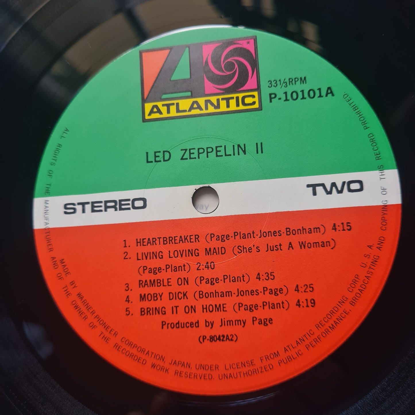 Led Zeppelin – Led Zeppelin 2 - 1969 (1976 Gatefold Japanese Pressing) - near mint Vinyl Record LP