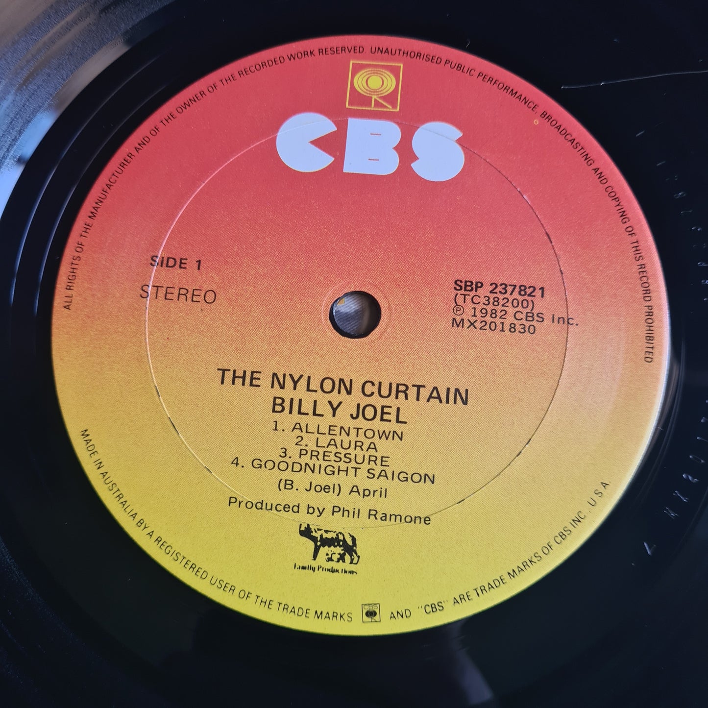 Billy Joel – The Nylon Curtain - 1982 - Vinyl Record LP