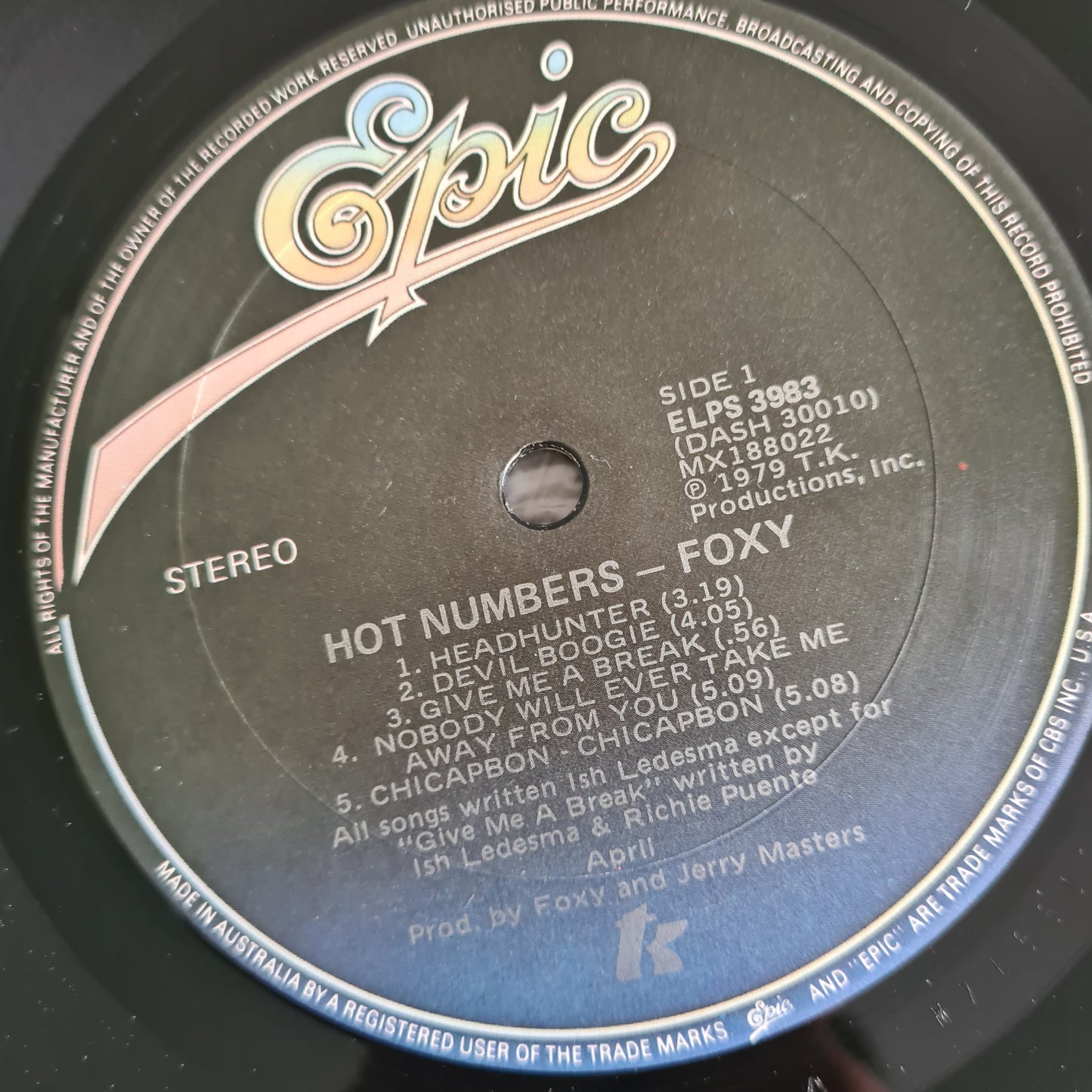 Foxy – Hot Numbers - 1979 - Vinyl Record LP