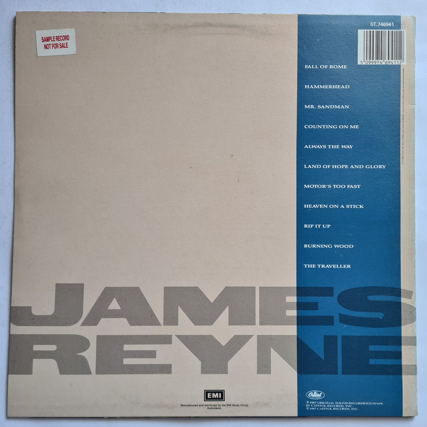 James Reyne (Australian Crawl) – 1988 - 1988 - Vinyl Record LP (near mint)