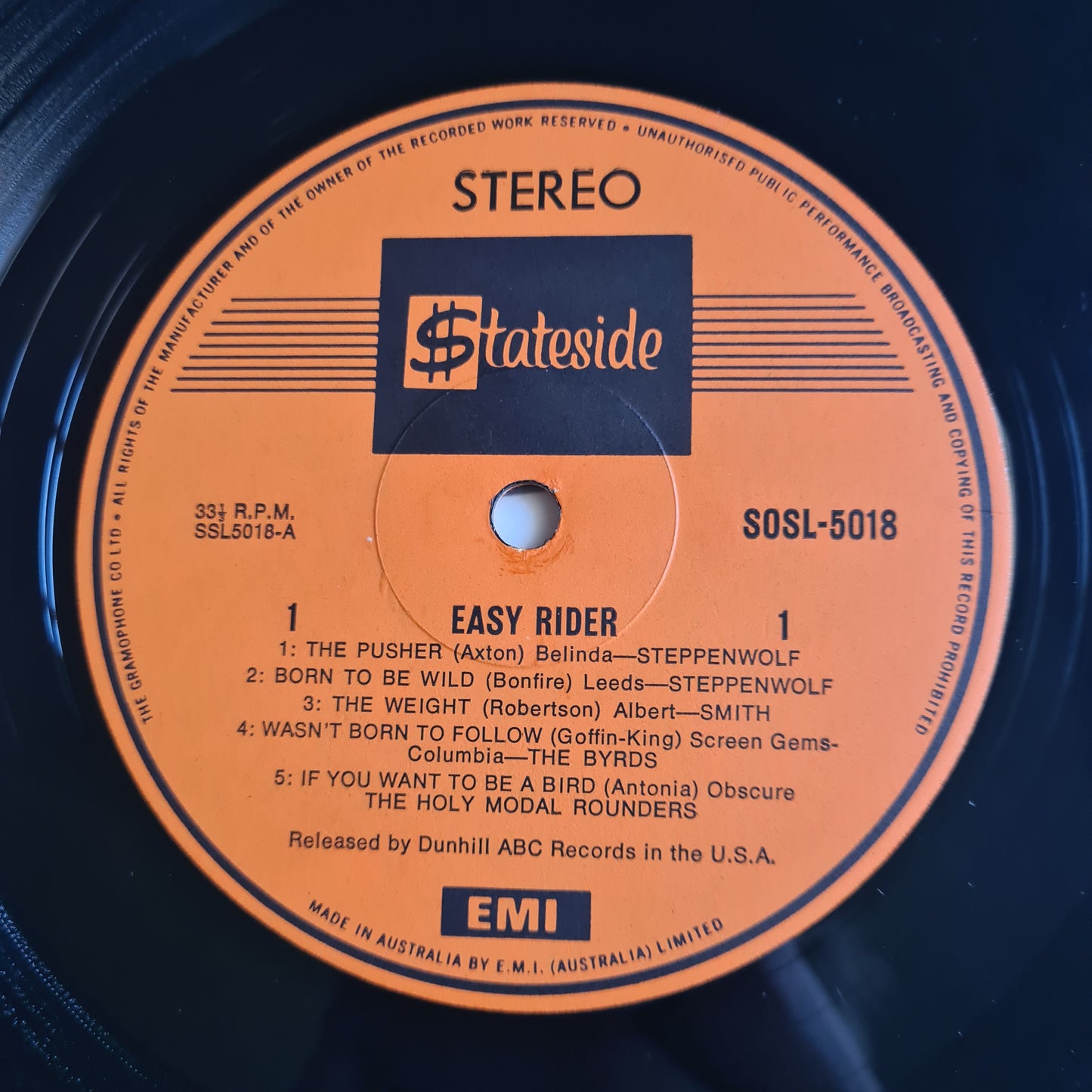 Easy Rider – Motion Picture Soundtrack - 1969 - Vinyl Record LP