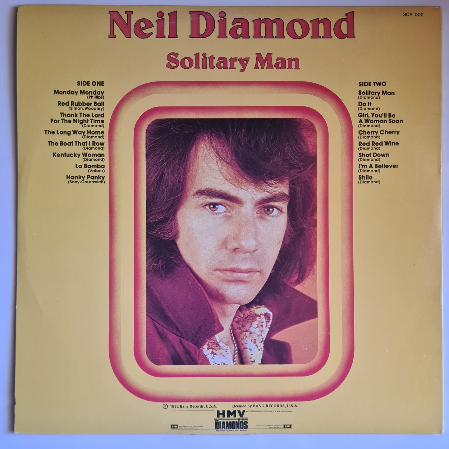 Neil Diamond – Solitary Man: 16 Great Tracks - 1975 - Vinyl Record LP