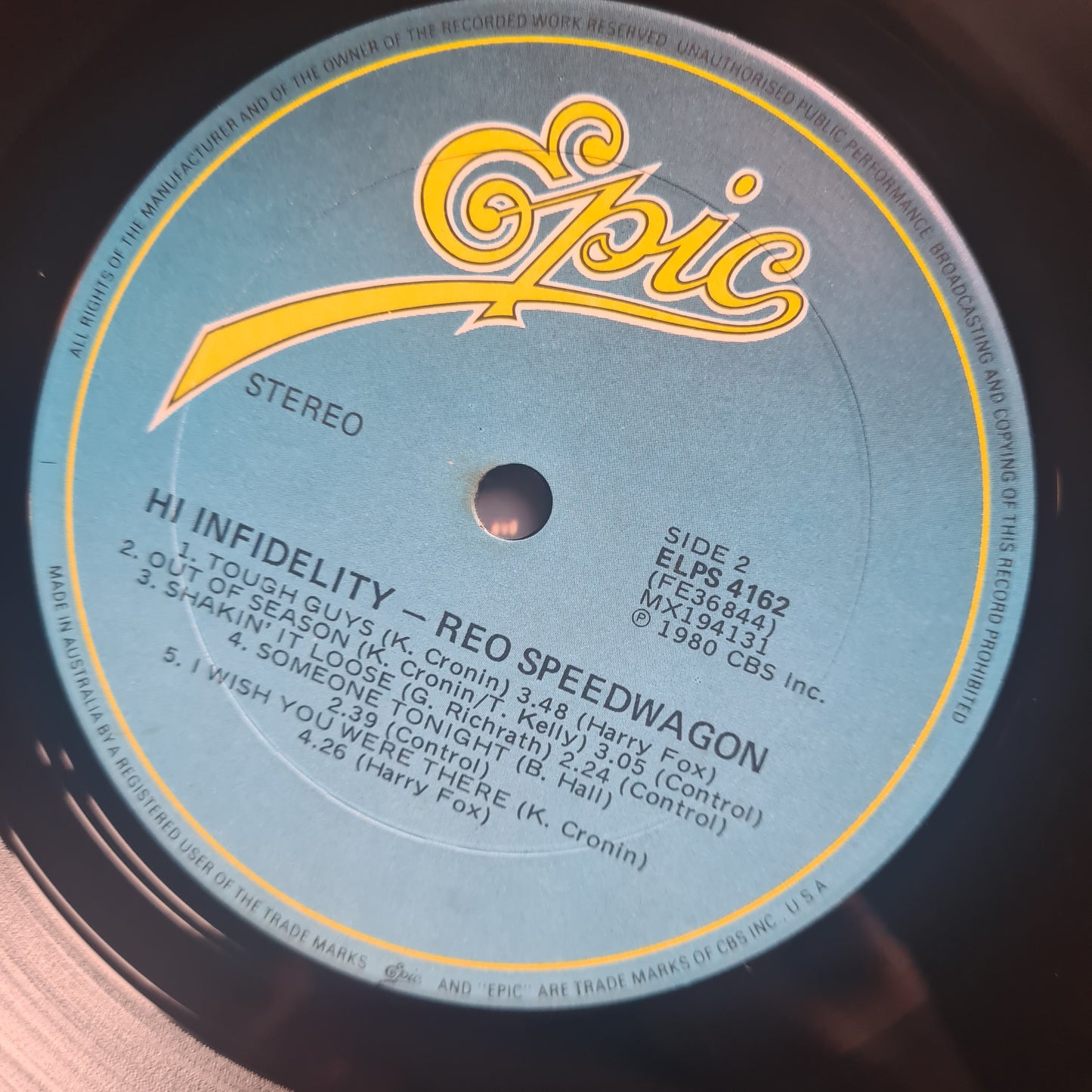 REO Speedwagon – hi INfiDELITY - 1980 - Vinyl Record LP