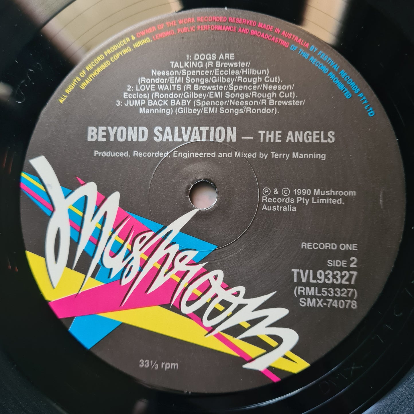The Angels – Beyond Salvation - 1990 (2LP) - Vinyl Record *RARE*