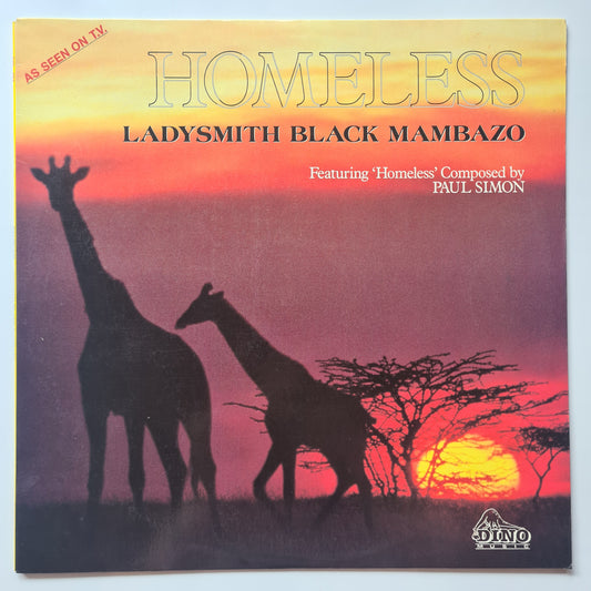 Ladysmith Black Mambazo – Homeless - 1980's Australian Pressing - Vinyl Record LP