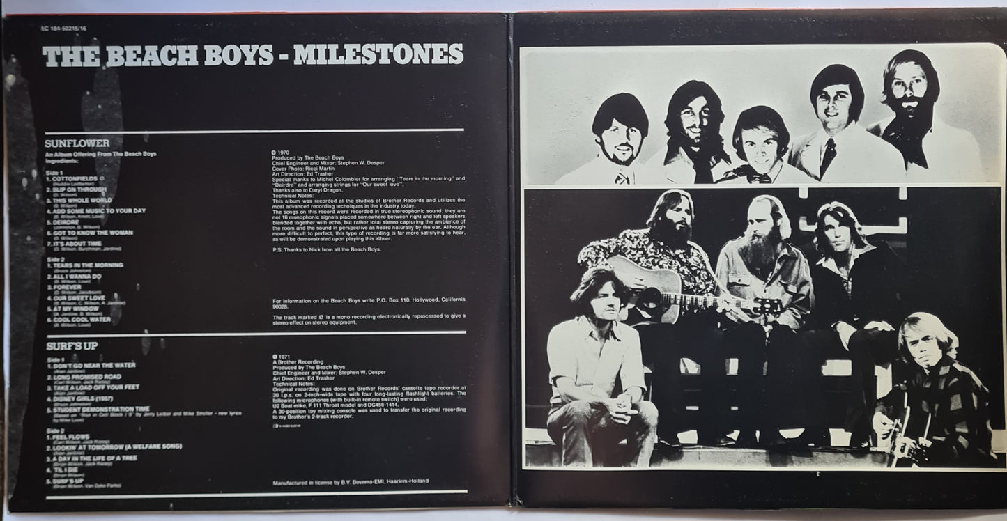 The Beach Boys – Sunflower (1970) / Surf's Up (1971) - 70's Netherlands Pressing - 2LP Vinyl Record