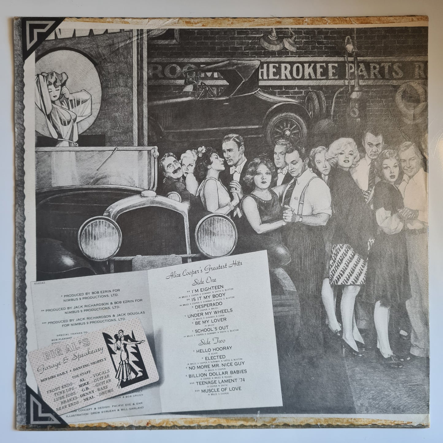 Alice Cooper – Alice Cooper's Greatest Hits - 1974 UK Pressing - Vinyl Record LP