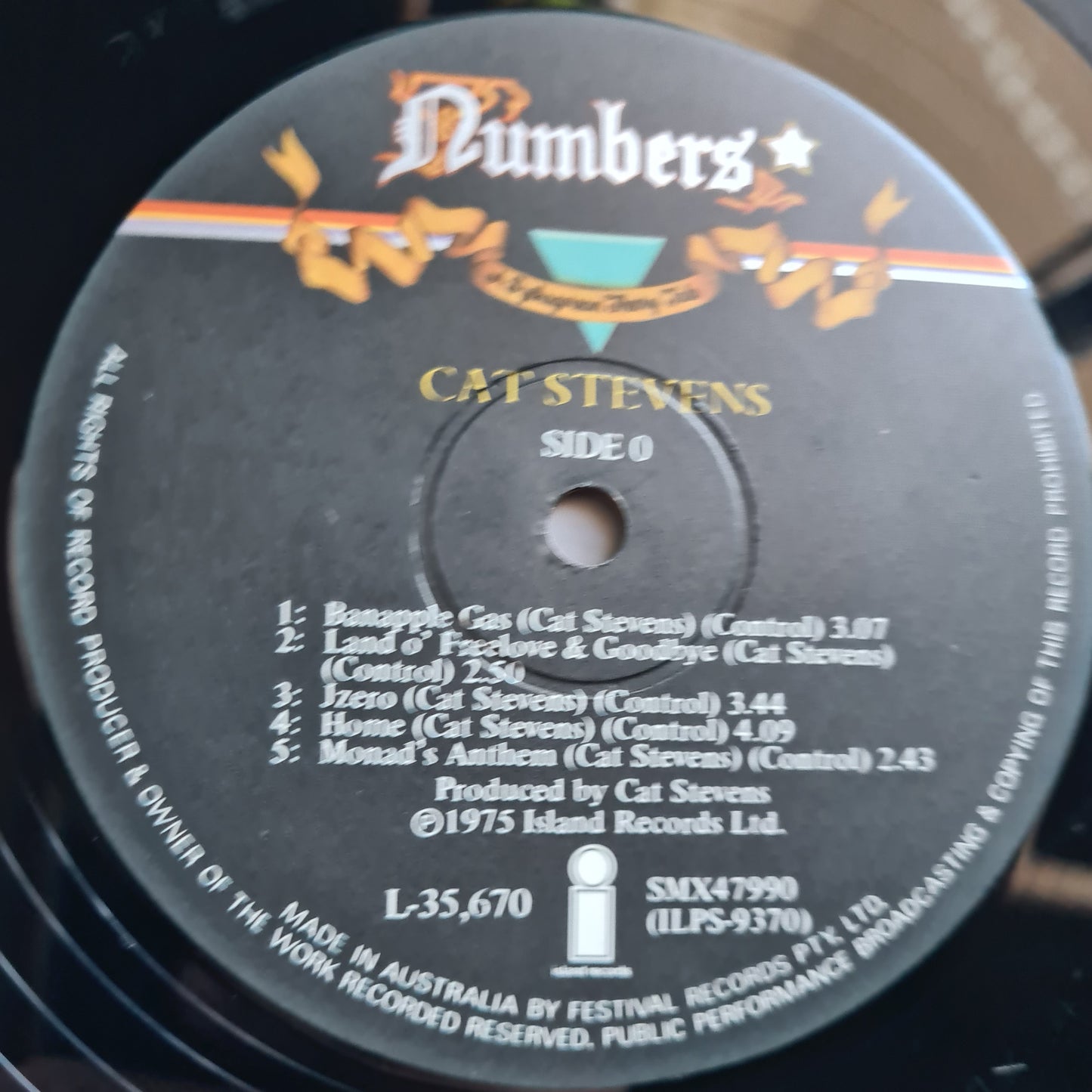 Cat Stevens – Numbers - 1975 - Vinyl Record LP (with story book)