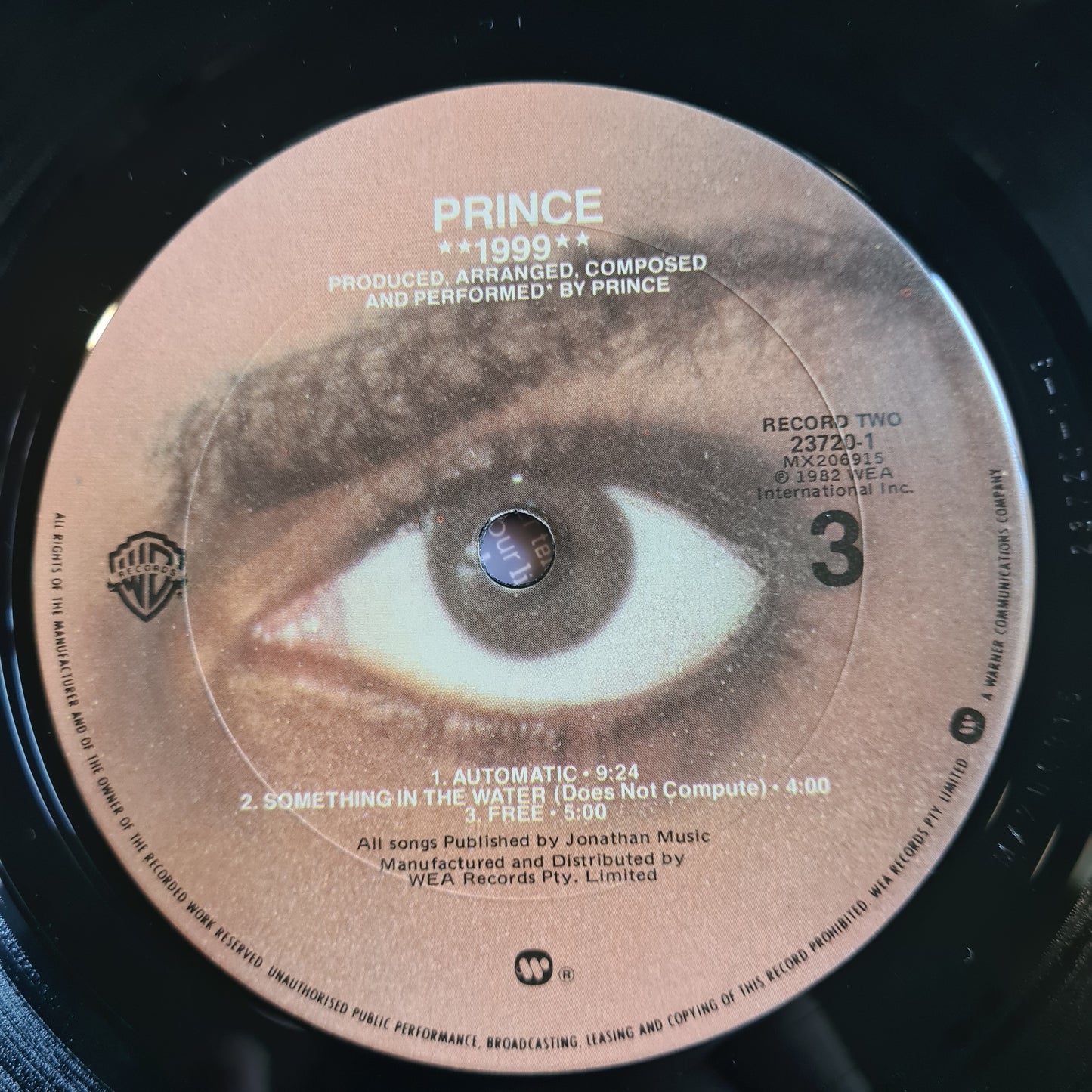Prince – 1999 - 1982 (Australian Pressing) 2LP Vinyl Record (near mint)