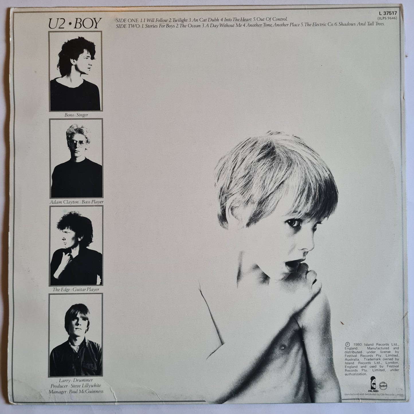 U2 – Boy - 1980 - Vinyl Record LP