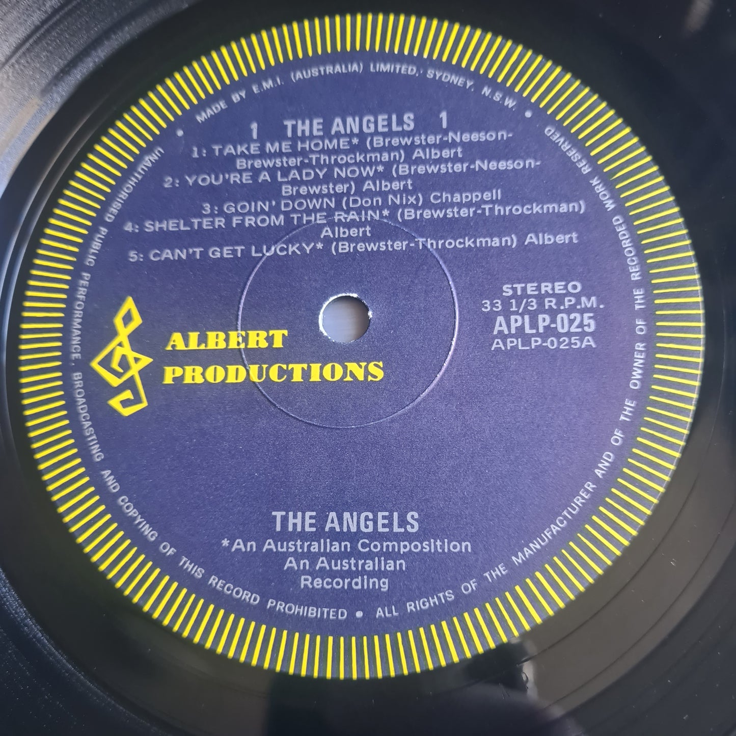 The Angels – The Angels - 1977 (1978 Second Pressing) - Vinyl Record LP