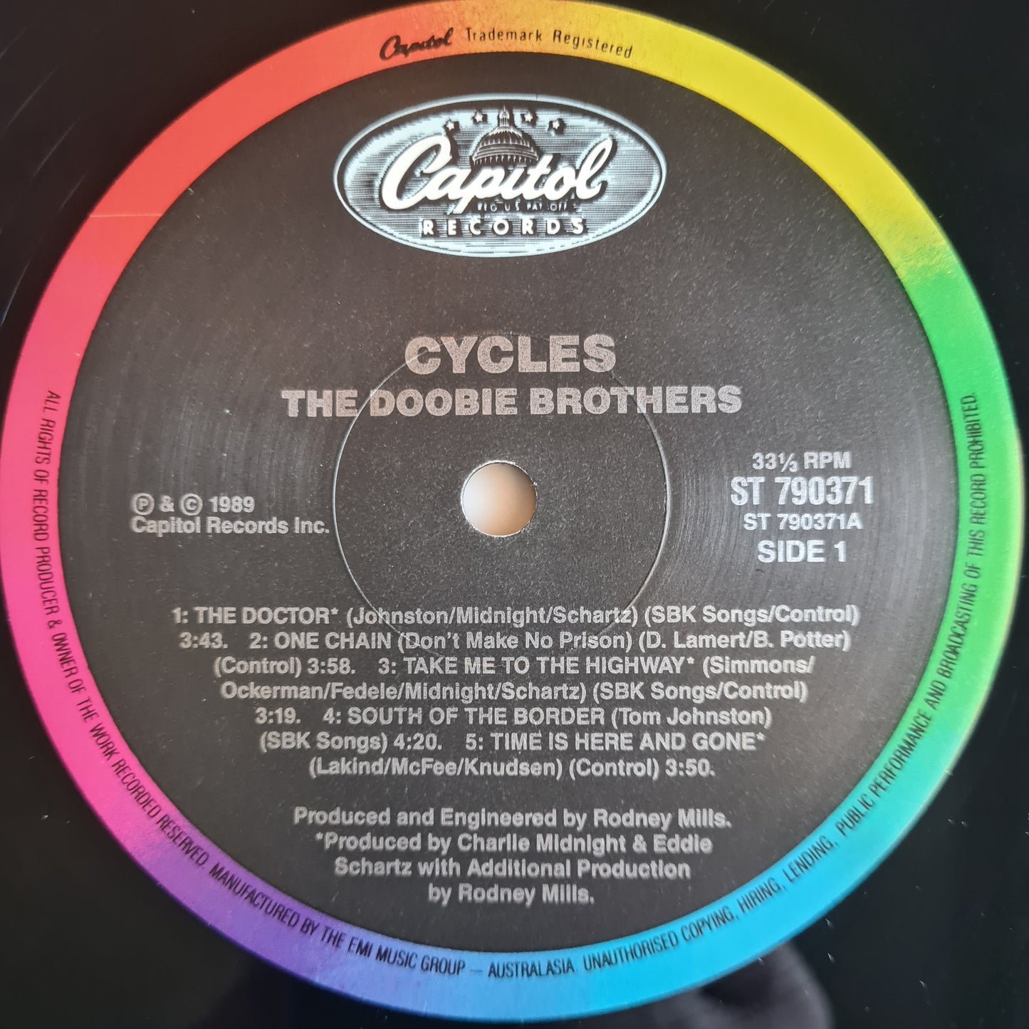 The Doobie Brothers – Cycles - 1989 - Vinyl Record LP