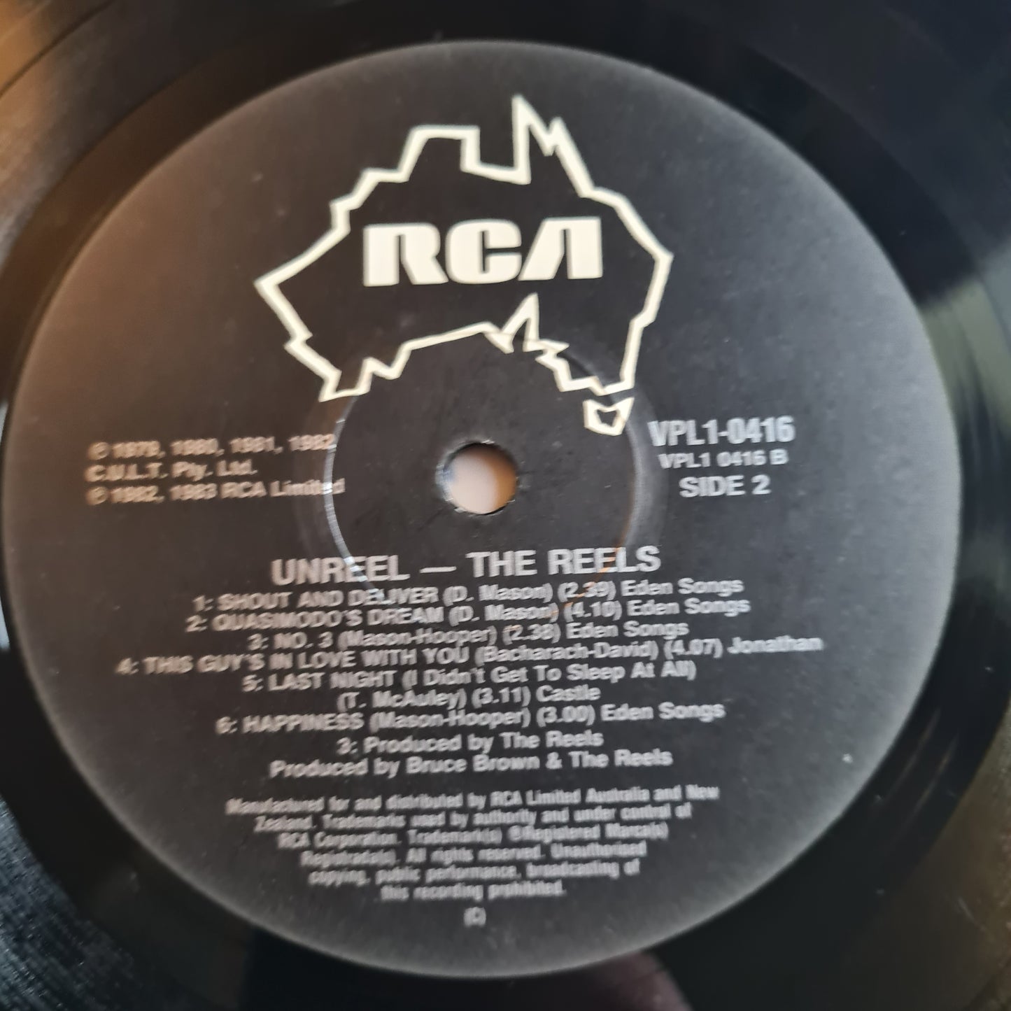 The Reels – Unreel (Greatest Hits) - 1983 - Vinyl Record LP