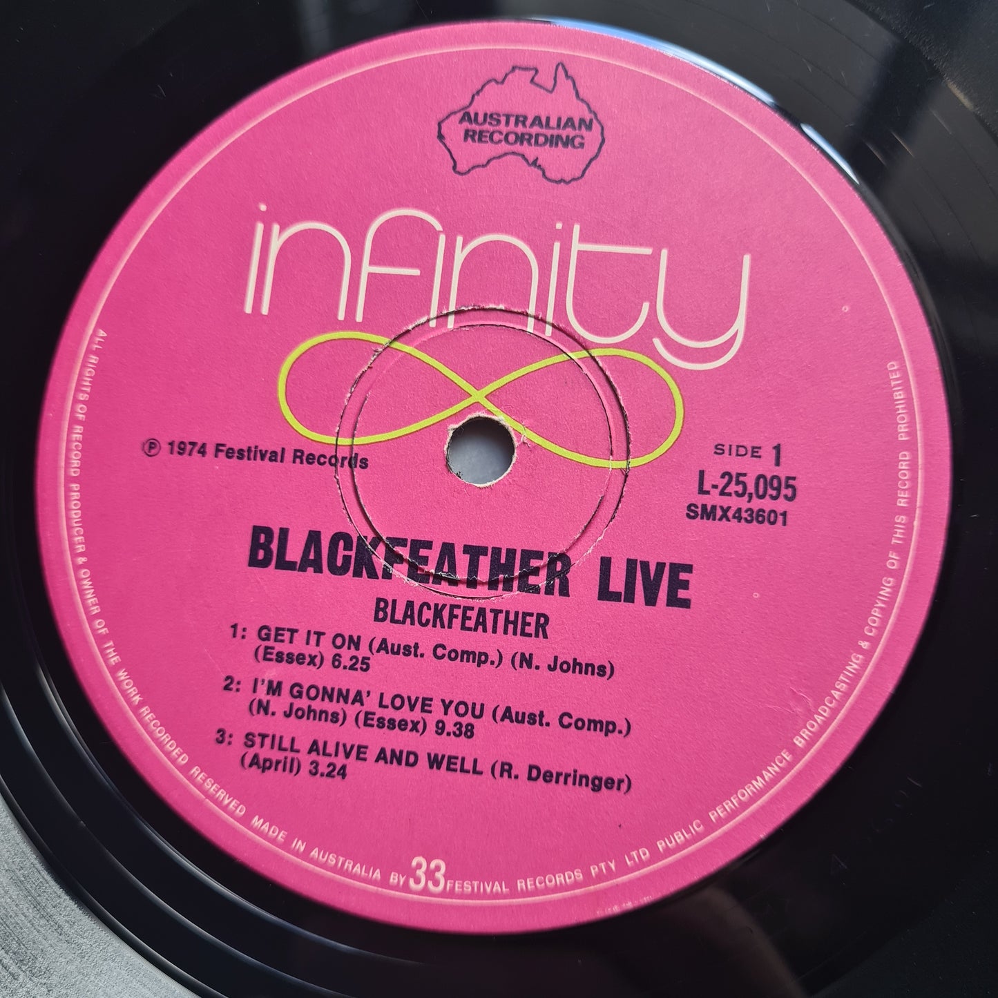 Blackfeather – Live! (Sunbury) - 1974 - Vinyl Record LP