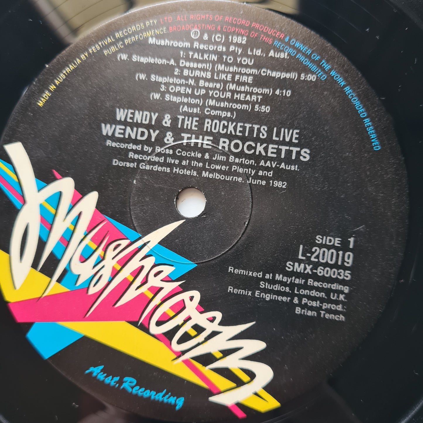 Wendy & The Rocketts - Wendy & The Rocketts Live - 1982 - Vinyl Record 12", Mini-Album