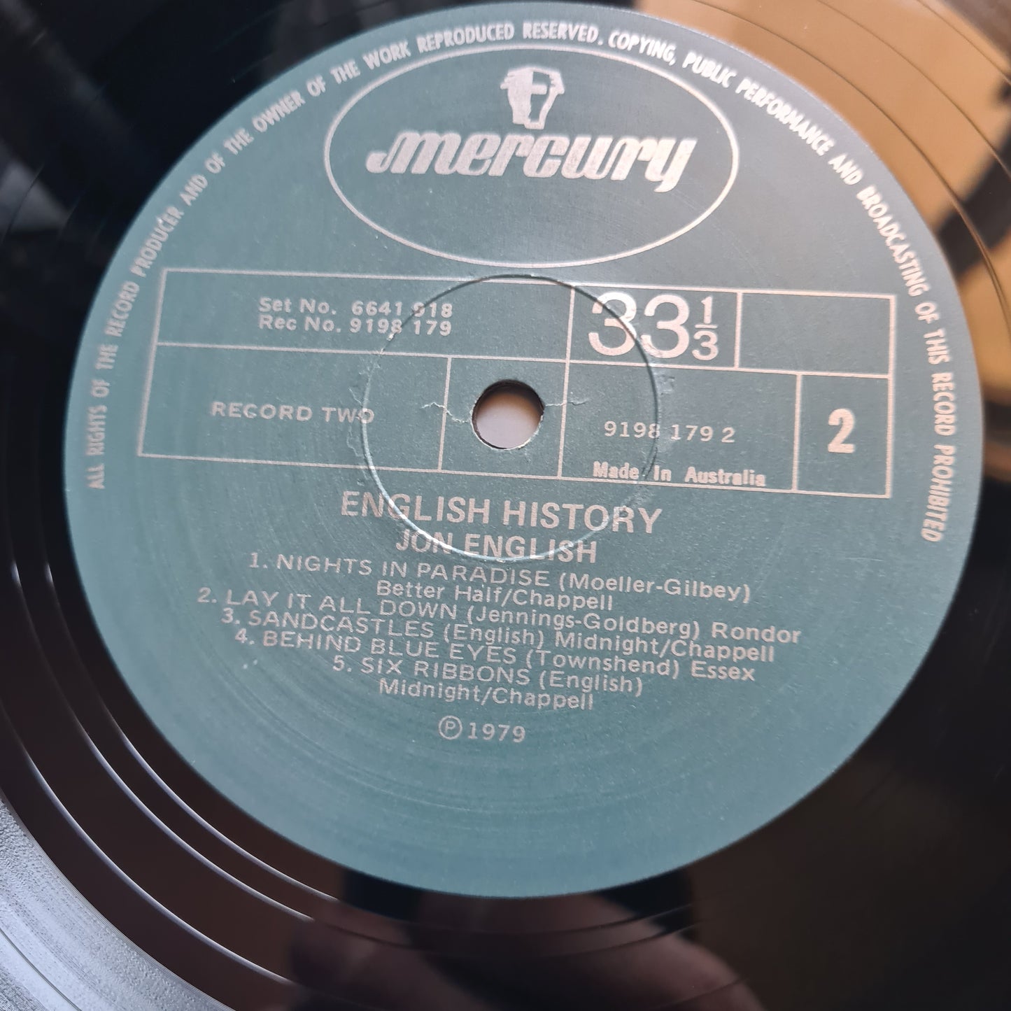 Jon English – English History - 1979 (Gatefold 2LP) - Vinyl Record