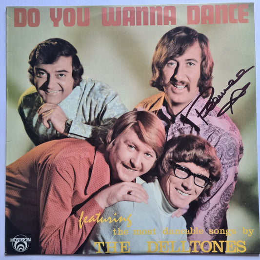 The Delltones- Do You Wanna Dance - Vinyl Record LP *Signed by Peewee Wilson- RARE*