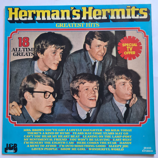 Herman's Hermits – Greatest Hits - 1980 - Vinyl Record (near mint)