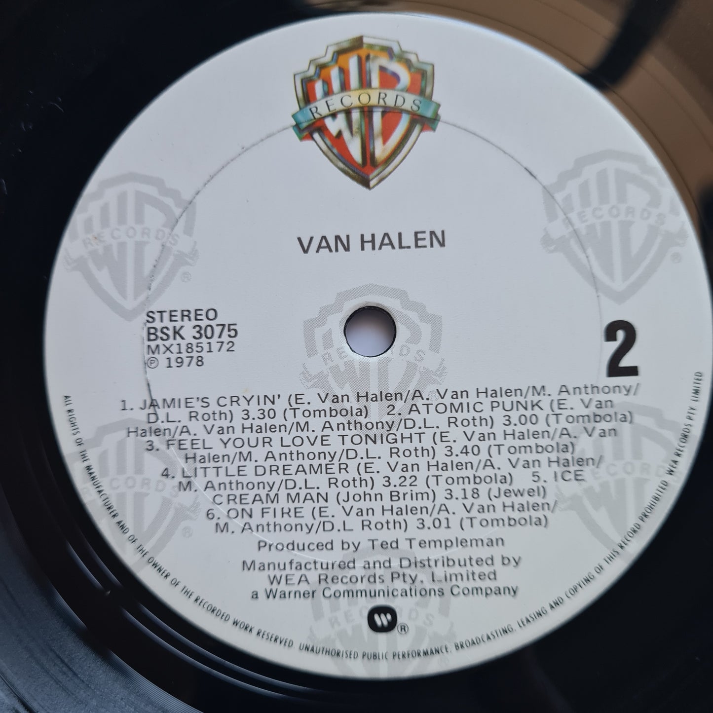 Van Halen – Van Halen - 1978 (80's reissue) - Vinyl Record LP (near mint)