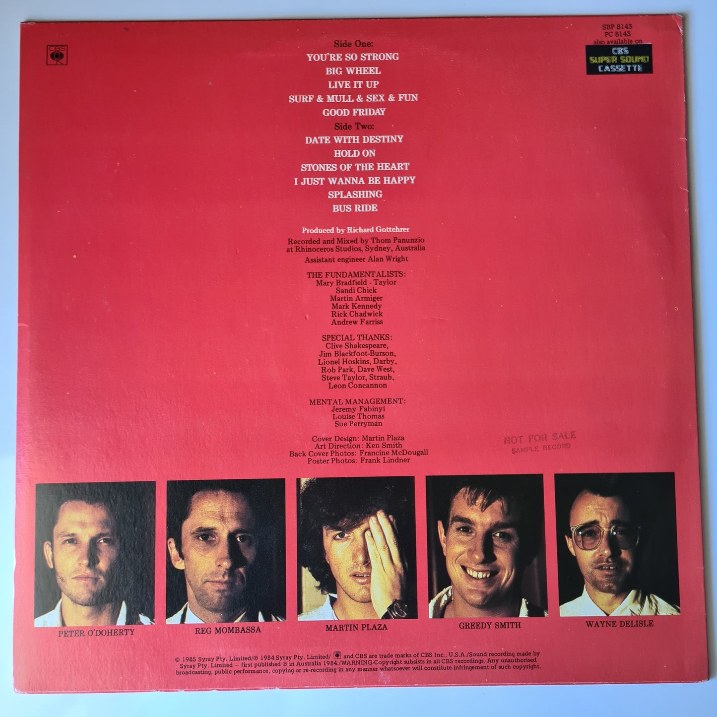 Mental As Anything - Fundamental As Anything  - 1985 (Limited Edition with Bonus Single & Posters) - Vinyl Record LP