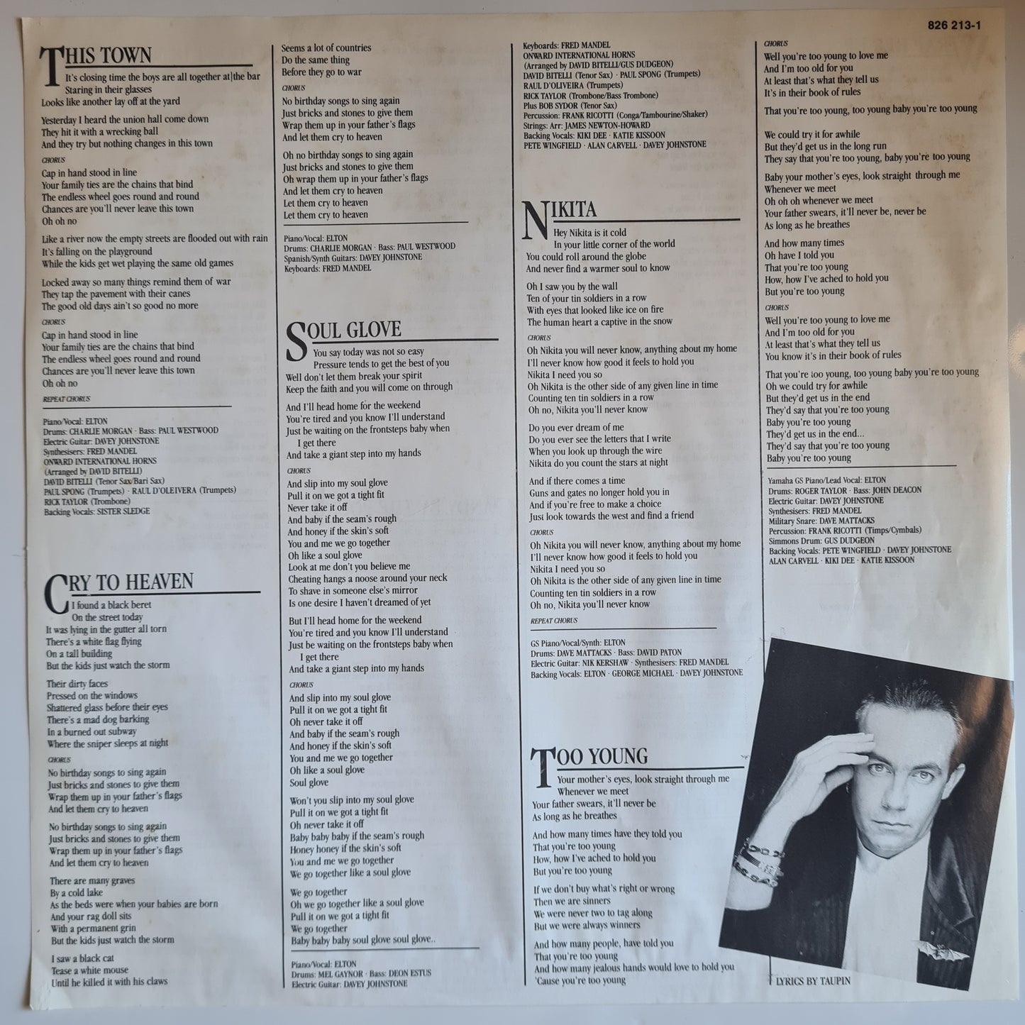 Elton John – Ice On Fire - 1985 - Vinyl Record LP