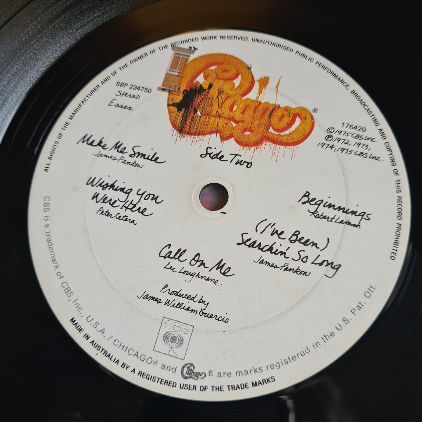 Chicago – Chicago IX: Chicago's Greatest Hits- 1975 - Vinyl Record LP