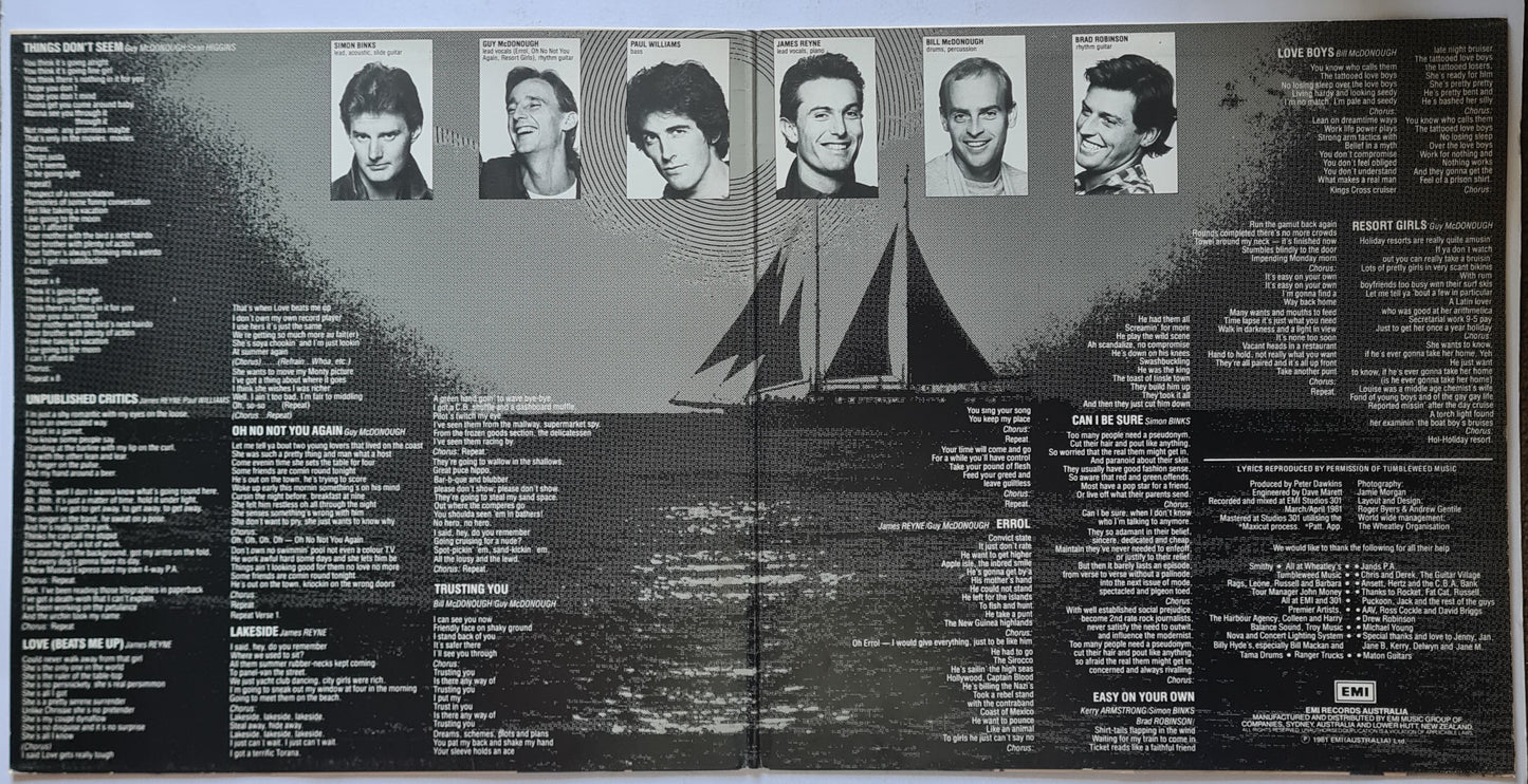 Australian Crawl – Sirocco - 1981 - Vinyl Record LP