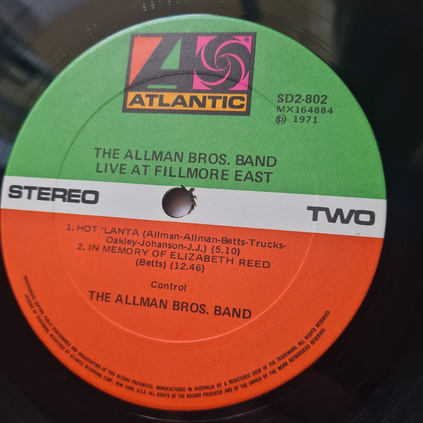 The Allman Brothers Band – The Allman Brothers Band At Fillmore East - 1971 - Vinyl Record 2LP (EX)
