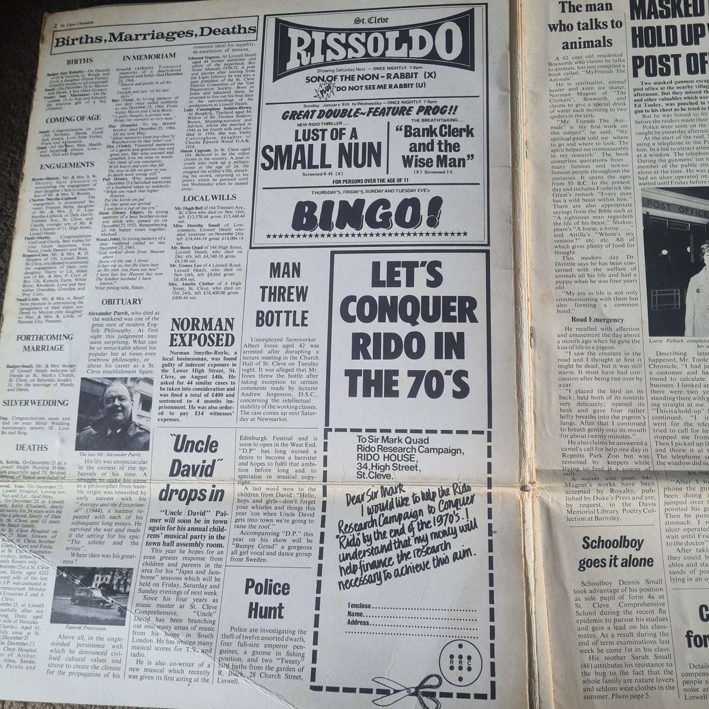 Jethro Tull – Thick As A Brick - 1972 - Vinyl Record LP (Newspaper Cover)