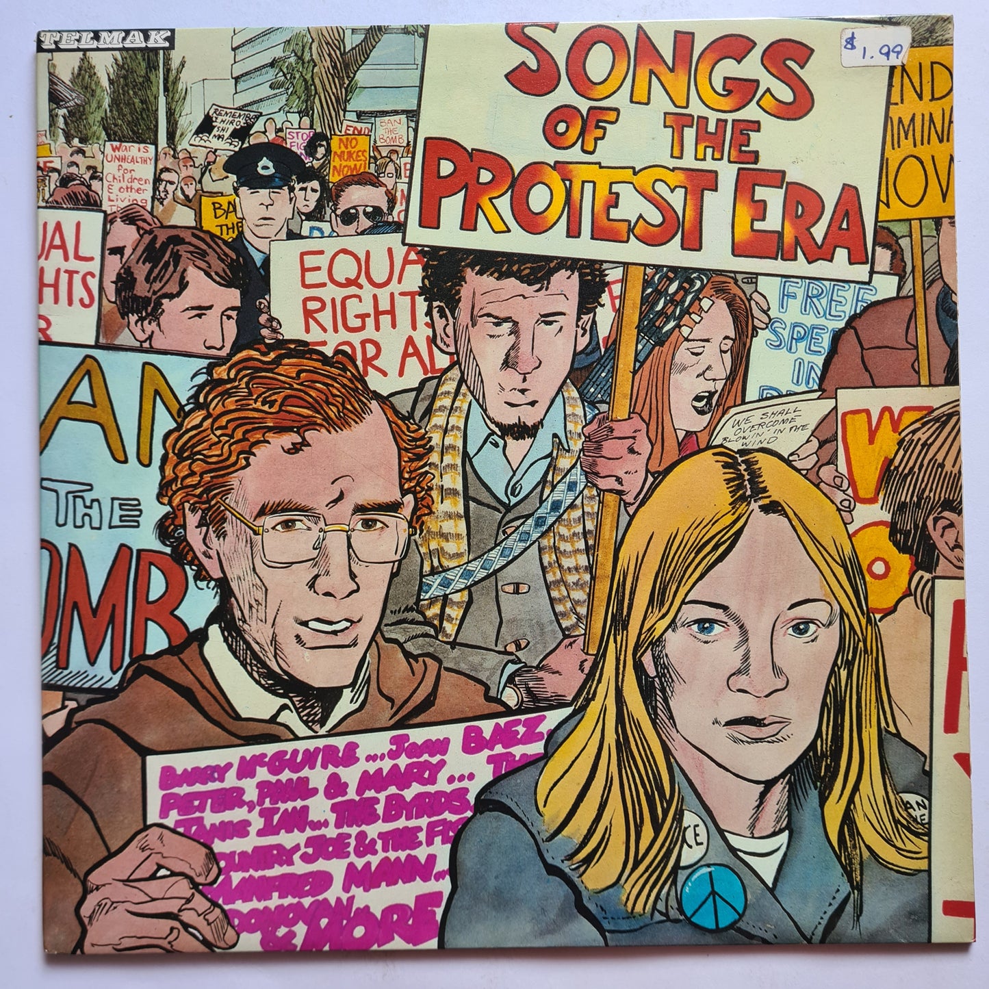 Various Artists – Songs Of The Protest Era- 1981 - Vinyl Record LP