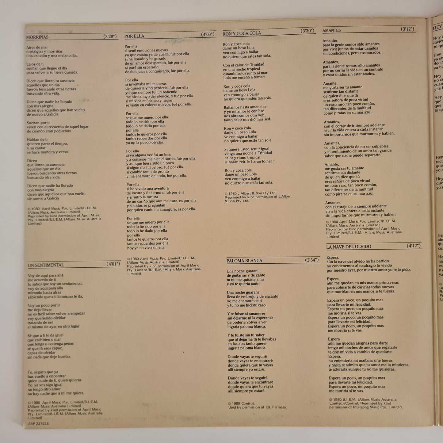 Julio Iglesias - Hey! - 1980 - Vinyl Record LP