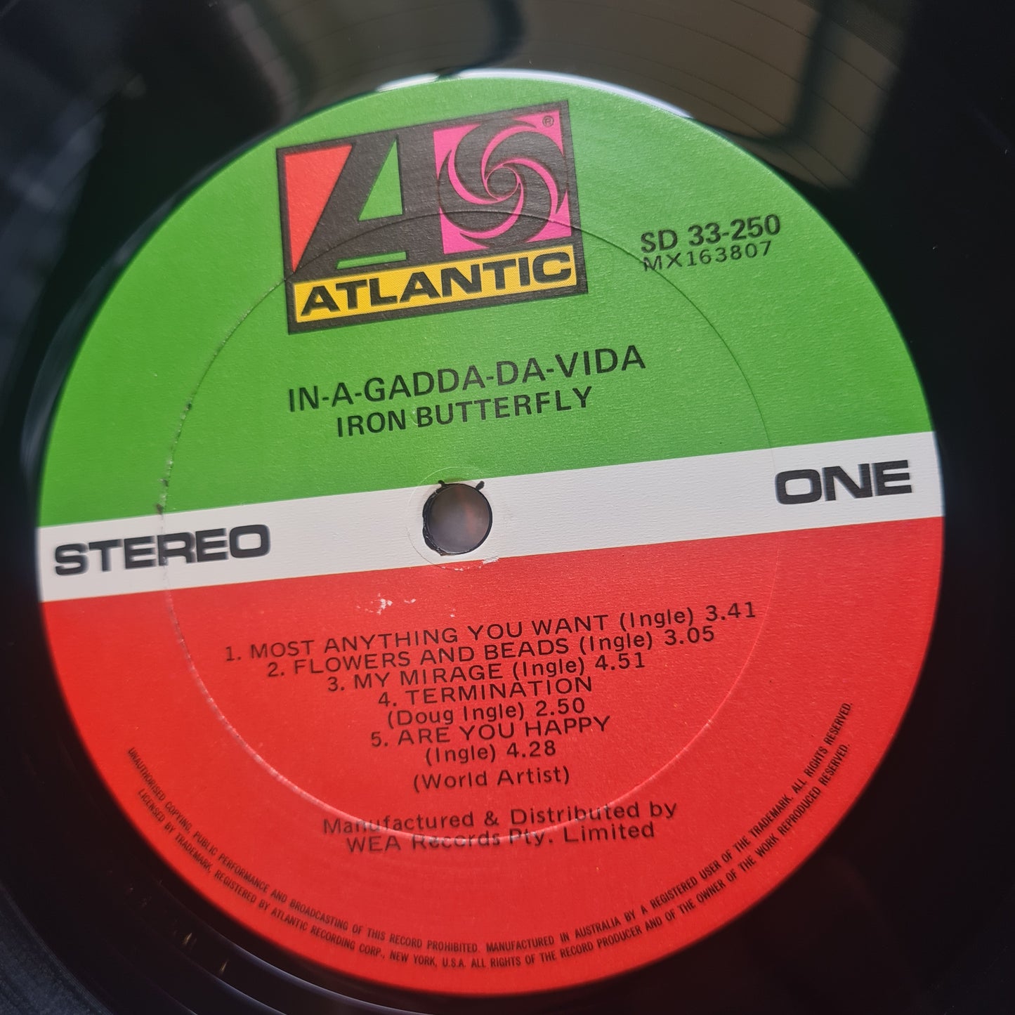 Iron Butterfly – In-A-Gadda-Da-Vida - 1968 (70's Australian Pressing) - Vinyl Record LP (near mint)