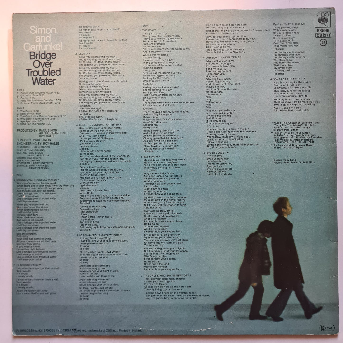 Simon & Garfunkel – Bridge Over Troubled Water (Netherlands Pressing) - 1970 - Vinyl Record LP