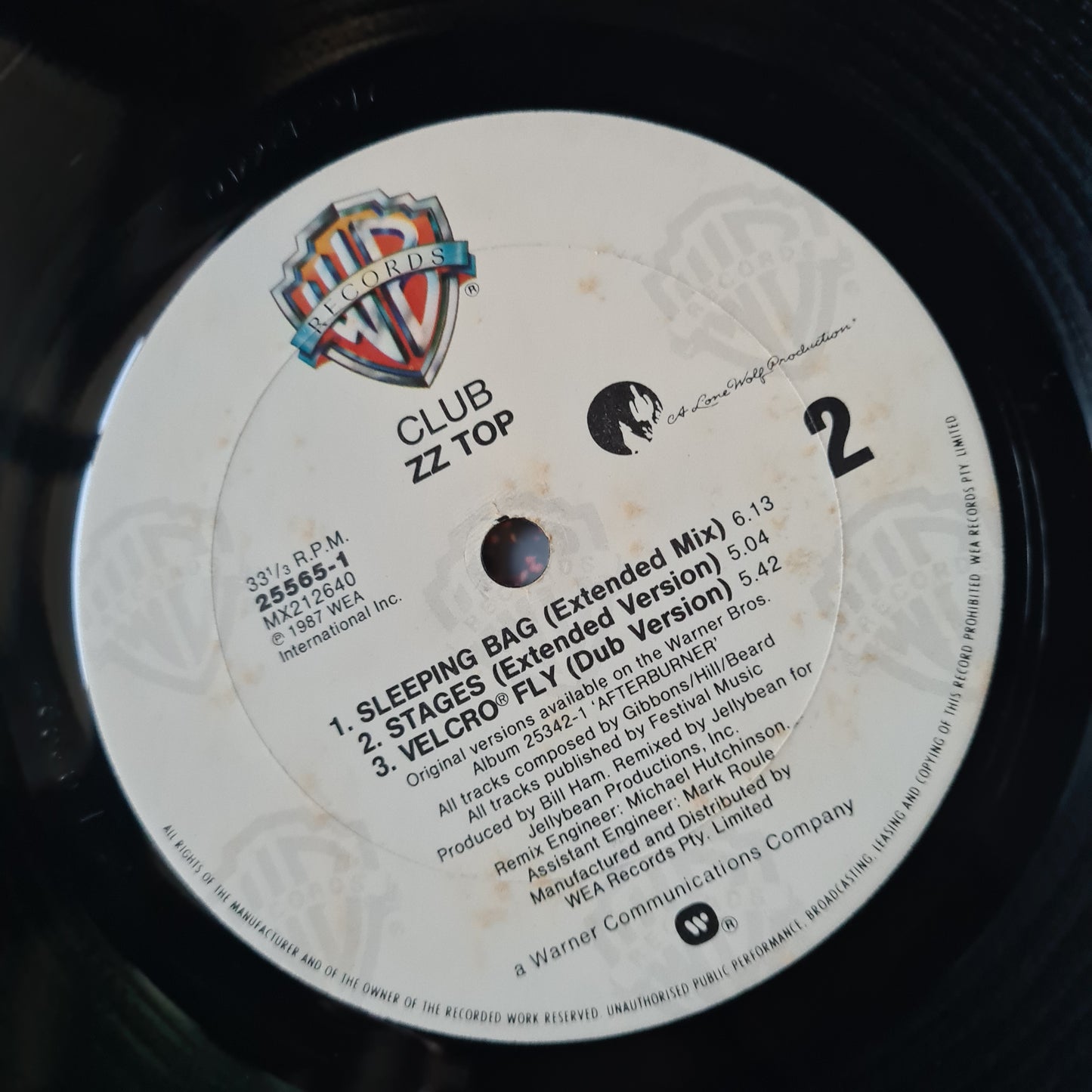 ZZ Top – Club (The 12" Mixes EP) - 1987 - Vinyl Record