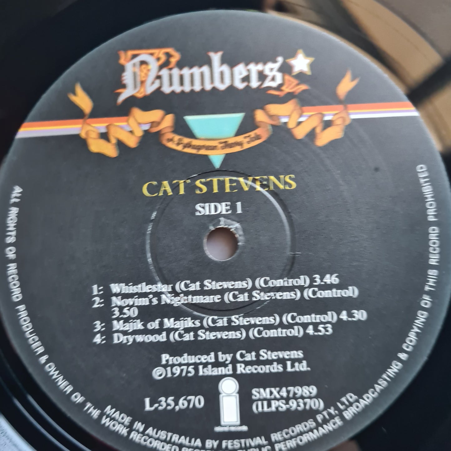 Cat Stevens – Numbers - 1975 - Vinyl Record LP (with story book)